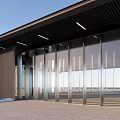 Modern Gate Simple Entrance Gate 3d model