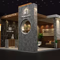 HALCYON Electronic Technology Exhibition Display Booth Model 3d model
