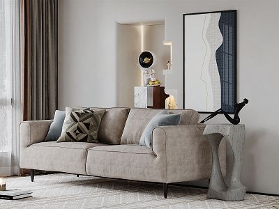 Modern double sofa model