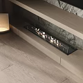 Modern Fireplace Components Floor Lamp Small Floor Lamp 3d model