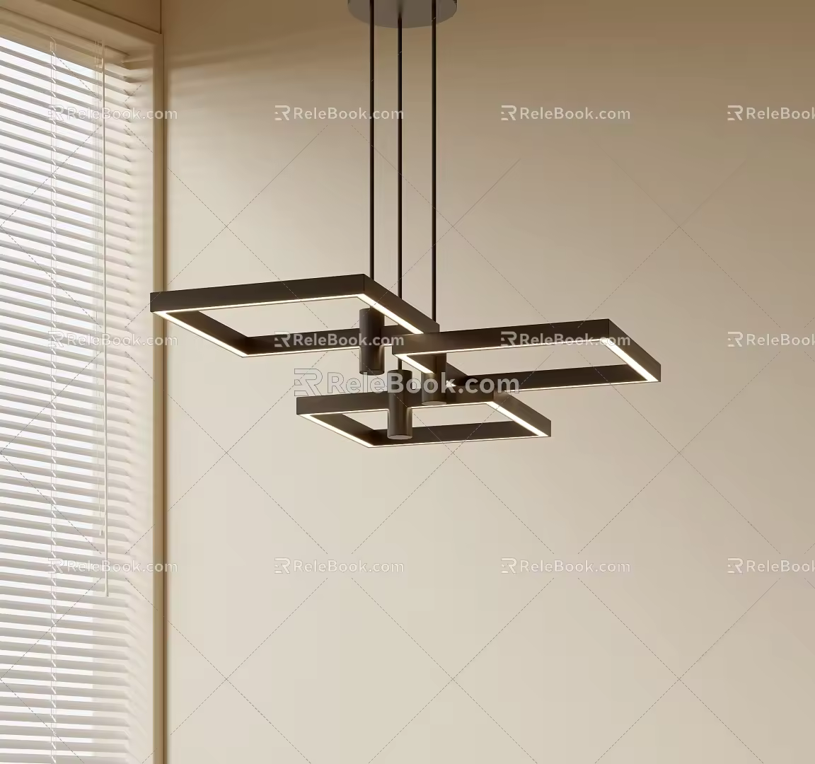 Modern Minimalist Chandelier Nordic Style Chandelier Mediterranean Style Chandelier Study Lamp Combination Dining Room Lamp 3d model