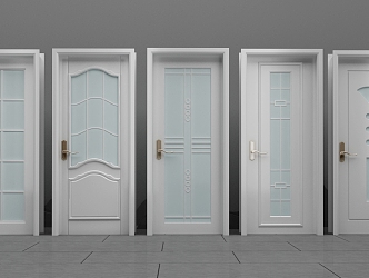 Set door assembly 3d model