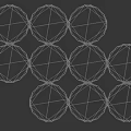 Multiple Circular Decorative Plates With Intricate Engraved Patterns Arranged Together