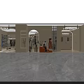 Modern Clothing Store Interior With Mannequins Displaying Fashionable Apparel And Lighting