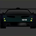 Modern Race Car With Aerodynamic Spoiler Number 99 Livery And Sleek Dark Exterior