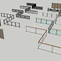Various Outdoor Fence Designs With Wooden Lattice Metal Railings And Glass Panels