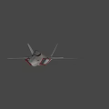Modern Stealth Fighter Jet With Visible Cockpit And Deployed Landing Gear