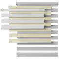 Layered Window Curtains In Beige Gray And White For Modern Home Decor