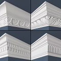Decorative Crown Molding Various Design Corner Details With Intricate Patterns And Elegant Profiles