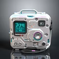 Sony Vintage Portable Music Player With Digital Screen Handle Knob And Buttons