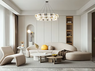 modern living room 3d model
