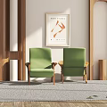 Modern single sofa 3d model