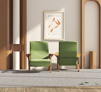 Modern single sofa 3d model