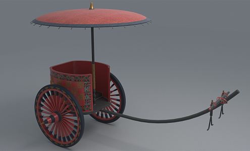 Chinese carriage 3d model