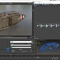 Historical Military Tank With 55H Marking Green Body Red White Stripes Turret And Cannon Details