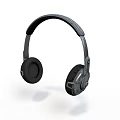 Comfortable Over Ear Headphones With Soft Earpads And Adjustable Headband 3d model
