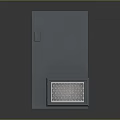 Gray Enclosed Industrial Equipment Featuring Internal Mechanical Components And Pipes