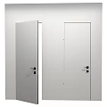 Modern Swing Door Design With Metal Handle And Secure Lock Mechanism 3d model