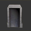 Gate House Stone Gate House Gate Post Stone Gate Post Ruin Gate Post Arch Stone Post Outdoor Articles Realistic 3d model