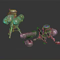 modern robot tower defense robot automatic defense robot tower defense 3d model