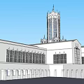 Historic Gothic Architecture With Tall Tower And Pointed Windows Exterior Design