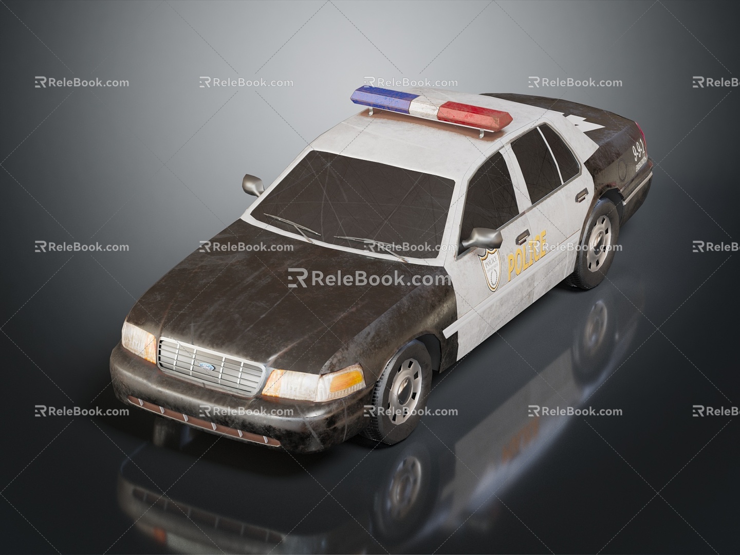 Modern Police Car Police Car Police Car Police Car 3d model