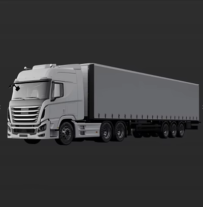 Modern Truck Big Truck Big Truck 3d model Modern Truck Big Truck Big Truck 3d model