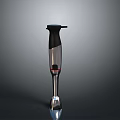 Modern Handheld Immersion Blender With Stainless Steel Shaft And Ergonomic Handle