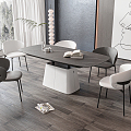 Modern Dining Table Chair Combination Dining Table Chair 3d model