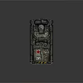 Military Armored Tank With Red Star Emblem Turret And Complex Equipment
