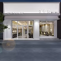 Modern Hair Beauty Salon Interior With Arched Wooden Decor Round Mirrors Chandeliers And Hairdressing Chairs