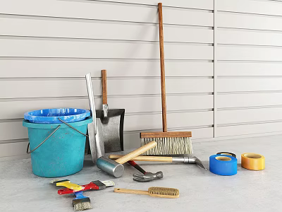 Modern tools Labor tools 3d model