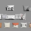 Stylish Decorative Pillows Featuring Text Designs Animal Patterns and Diverse Colors for Home Decor