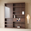 Middle Style Bookcase 3d model