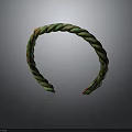 Trendy Braided Green Brown Headband Fashion Accessory With Woven Texture For Hair Decoration