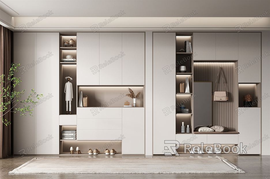 Modern shoe cabinet model