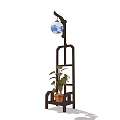 Alien floor lamp 3d model