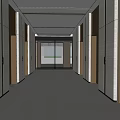 Modern Elevator Lobby Interior With Light Walls Decorative Panels And Ceiling Lights