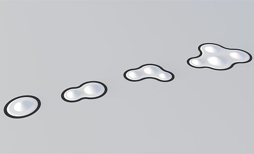 Modern bouncing cloud 3d model