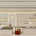 Luxury Clothing Store Interior With Elegant Display Shelves And Mirror Decorations