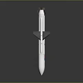 Lockheed Martin Missile With American Flag And Aerodynamic White Body Design Features