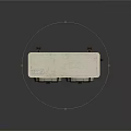 Rusted Industrial Cooling Unit With Dual Fans And Weathered Metal Casing