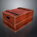 Natural Wooden Storage Box With Handles For Household Storage And Organization