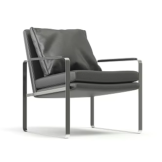 Modern Furniture Indoor Furniture Single Sofa Leather Sofa 3d model