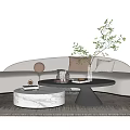 Modern Sofa Coffee Table Combination Sofa Coffee Table 3d model