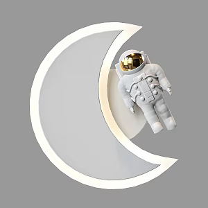 Modern minimalist wall lamp children's room wall lamp 3d model