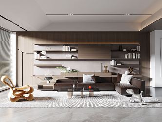 modern living room 3d model