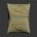 Soft Decorative Cushion With Colorful Striped Design For Home Use
