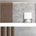 Modern Minimalist Wall Paneling With Textured Gray And Wooden Designs For Interior Walls