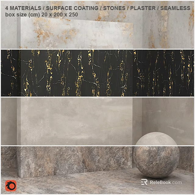 Gray Gold Marble Texture Wall Component With Intricate Patterns And Details 3d model
